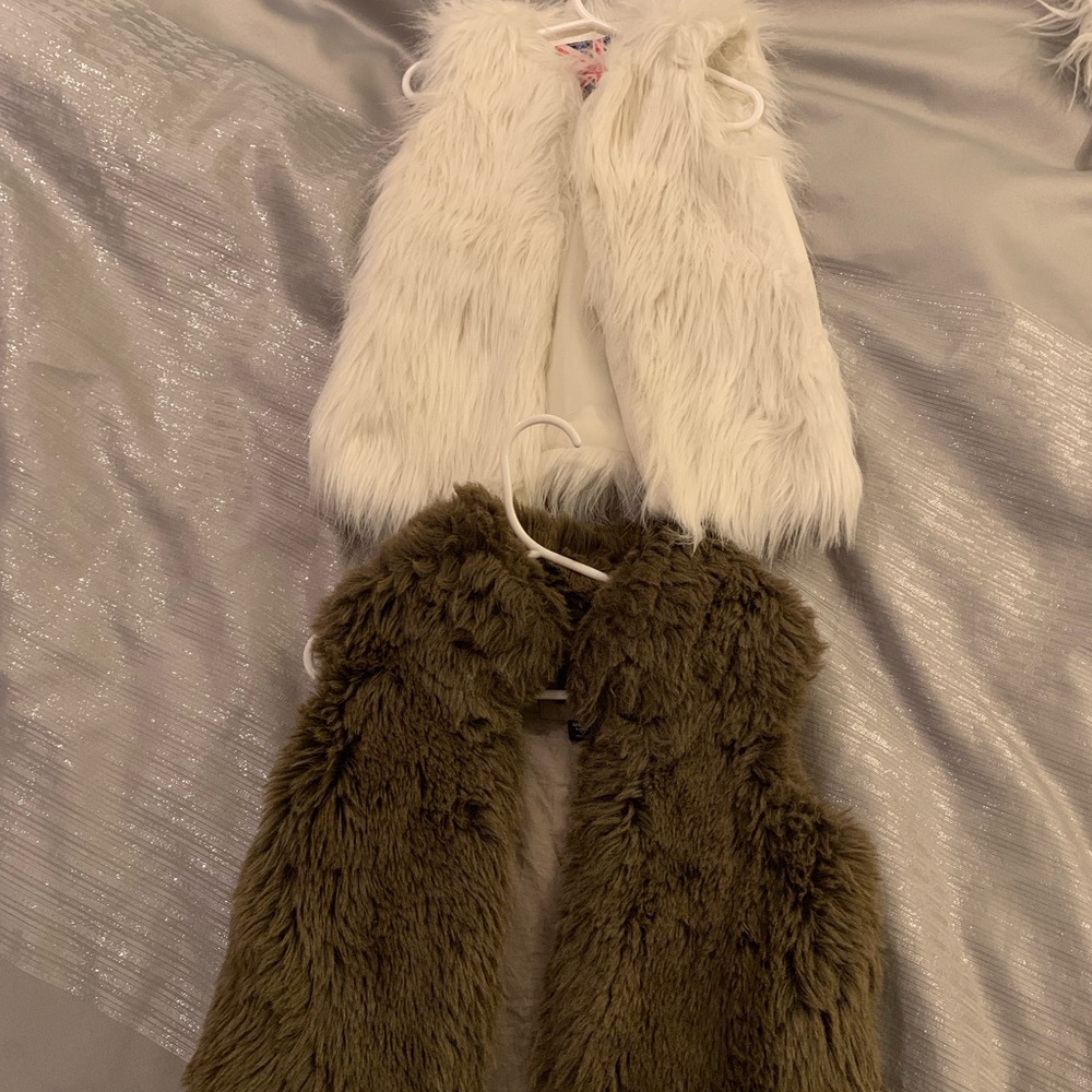 Kids faux fur vest
